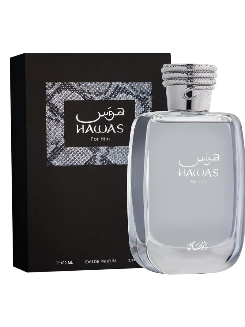 Rasasi Hawas Perfume for Men 100 Ml Long Lasting Fresh Fragrance Alcohol-Free Aromatic Eau De Parfum